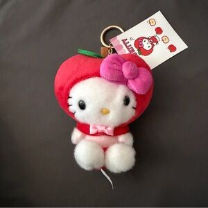 Sanrio The Fruit Series Apple Hello Kitty Plush/Keychain